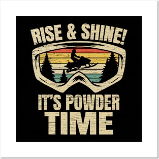 Snowmobile Rise & Shine Snowmobiling Posters and Art